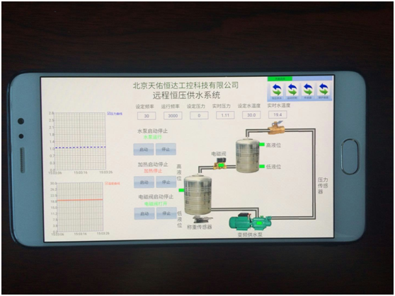 恒压供水手机移动端远程控制